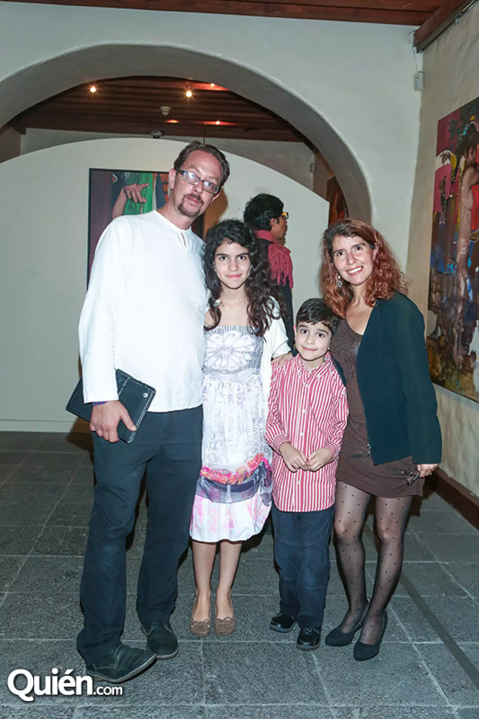 Miguel Galarza, Inés Martínez, Rafael Martínez y Teresa Tello