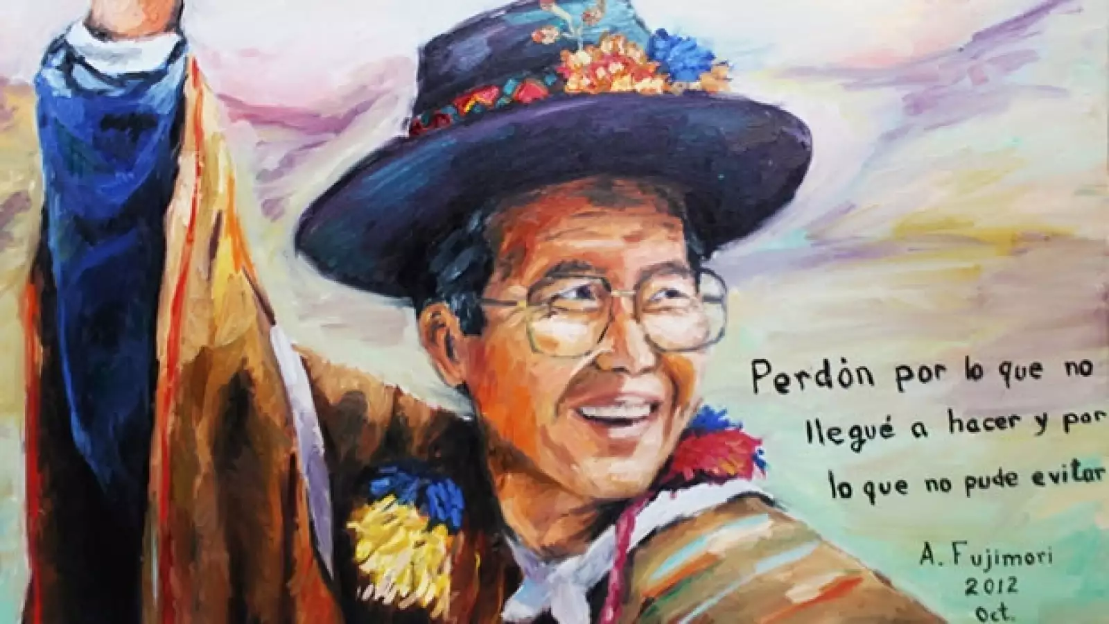 Alberto Fujimori pide perdón en un autorretrato