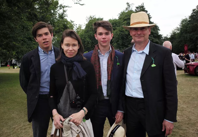 Arthur Chatto, Lady Sarah, Samuel Chatto y Daniel Chatto