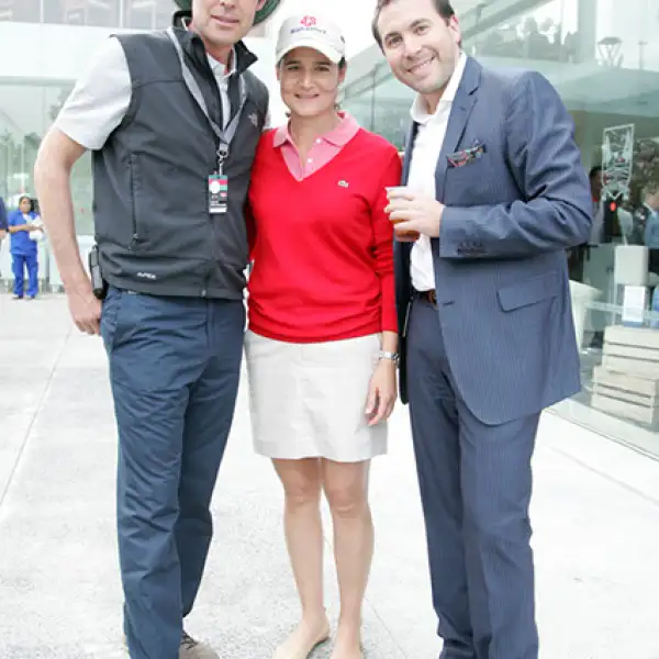 Alejandro Ochoa,Lorena Ochoa y Jorge Baryka