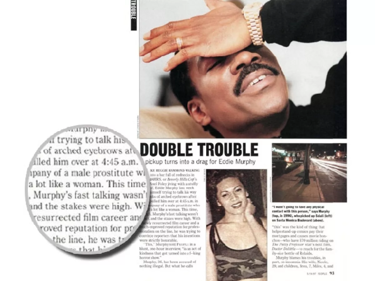 Eddie Murphy siempre negó que estuviera haciendo algo inmoral.