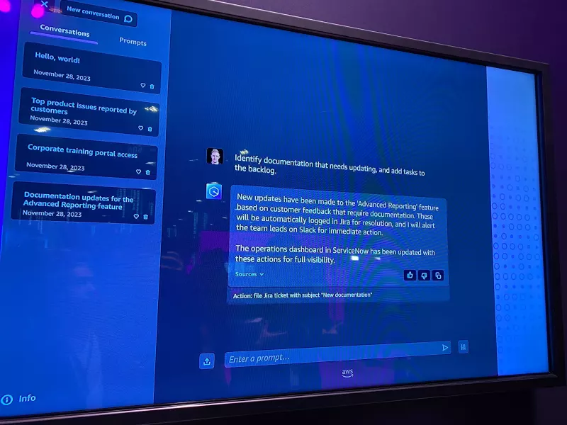 amazon q chatbot inteligencia artificial