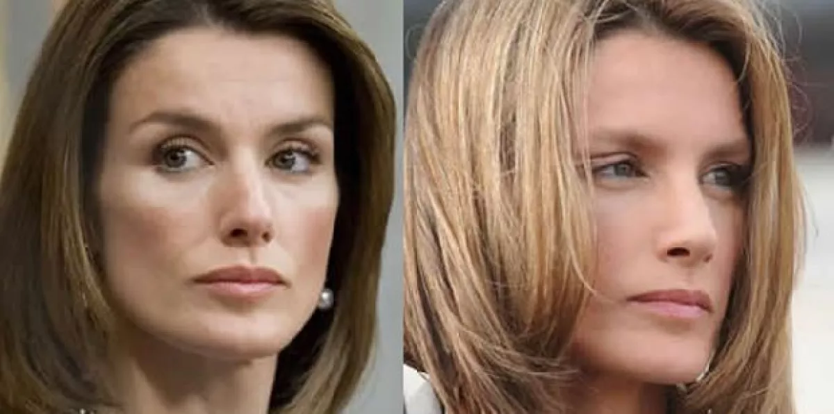El año pasado Letizia decidió retocar su nariz, la foto de la derecha muestra el antes y a la izquierda el después.