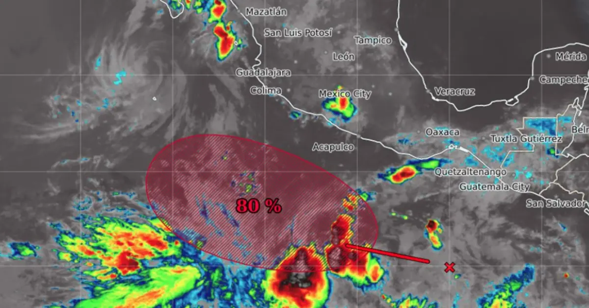 Lluvias hoy: La onda tropical 8 avanza sobre las costas de Chiapas y Oaxaca