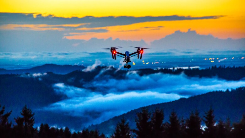 El ojo de un drone