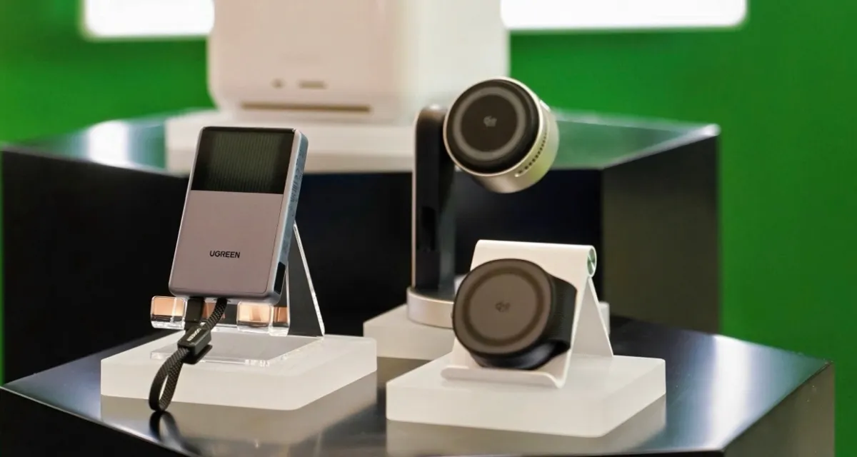 Vista general de los nuevos dispositivos de Ugreen para carga inalámbrica de smartphones.