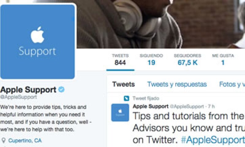 La nueva cuenta de Apple generó una reacción inmediata en Twitter, incluyendo al presidente ejecutivo de la red social. (Foto: Twitter/@AppleSupport)