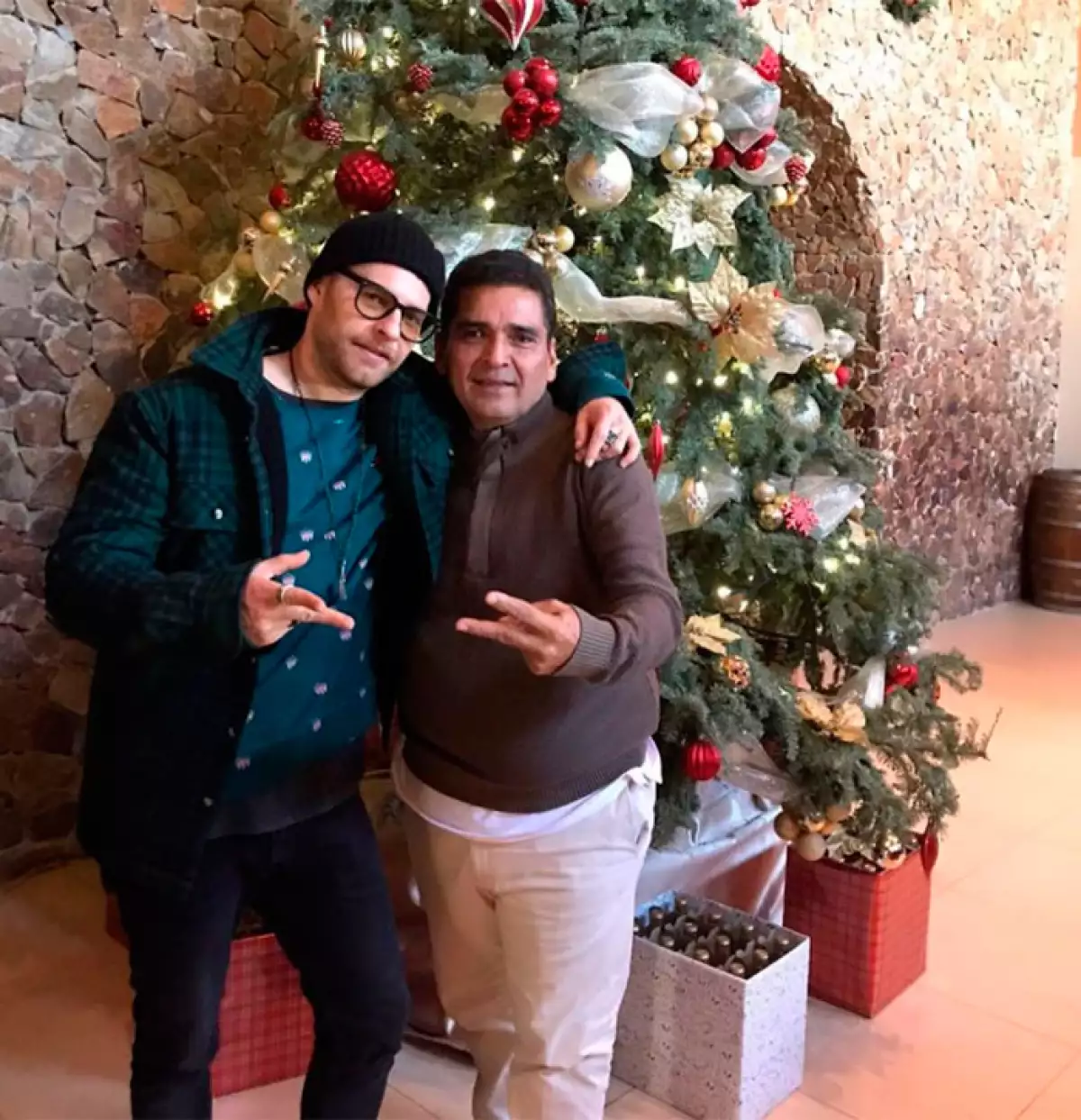 Luis Ernesto Franco y su papá