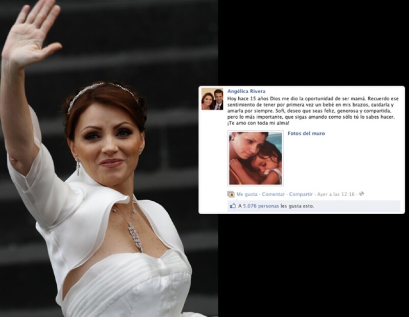 Angélica Rivera felicitó por Facebook a sus hijas Sofía y Regina, quienes cumplieron años.