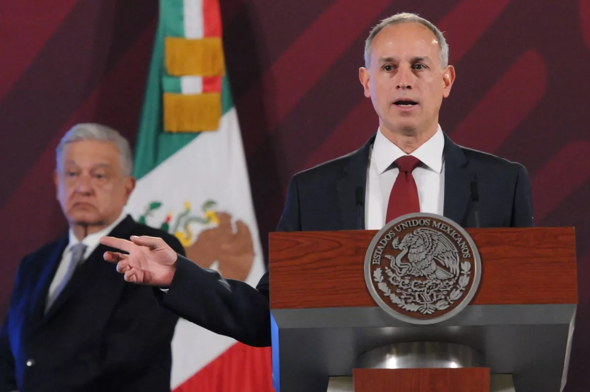 Hugo López-Gatell, subsecretario de Salud, durante su participación en la conferencia mañanera.