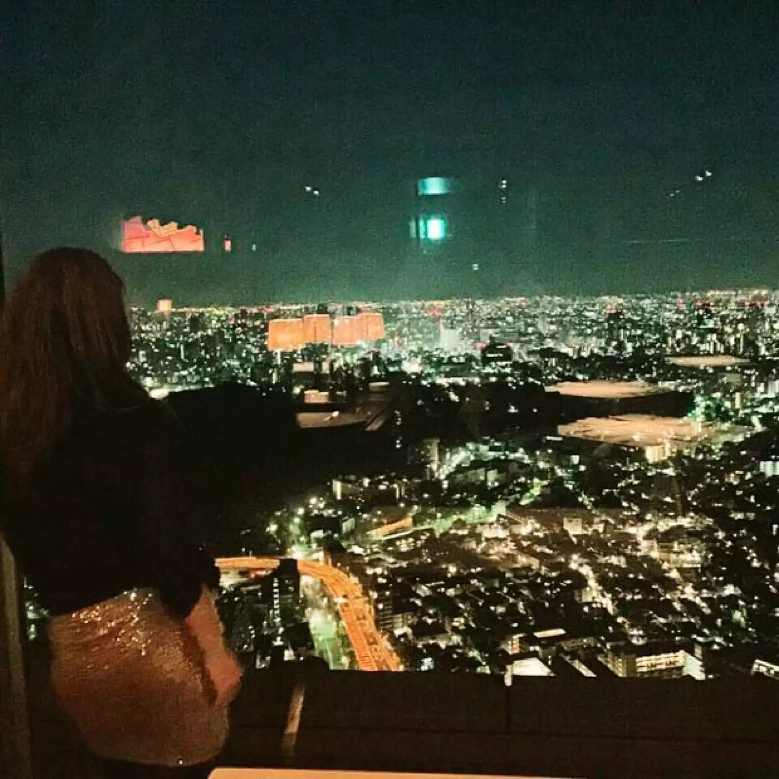 De las mejores vistas en Tokio, escribió Érika al estilo Scarlett Johansson.