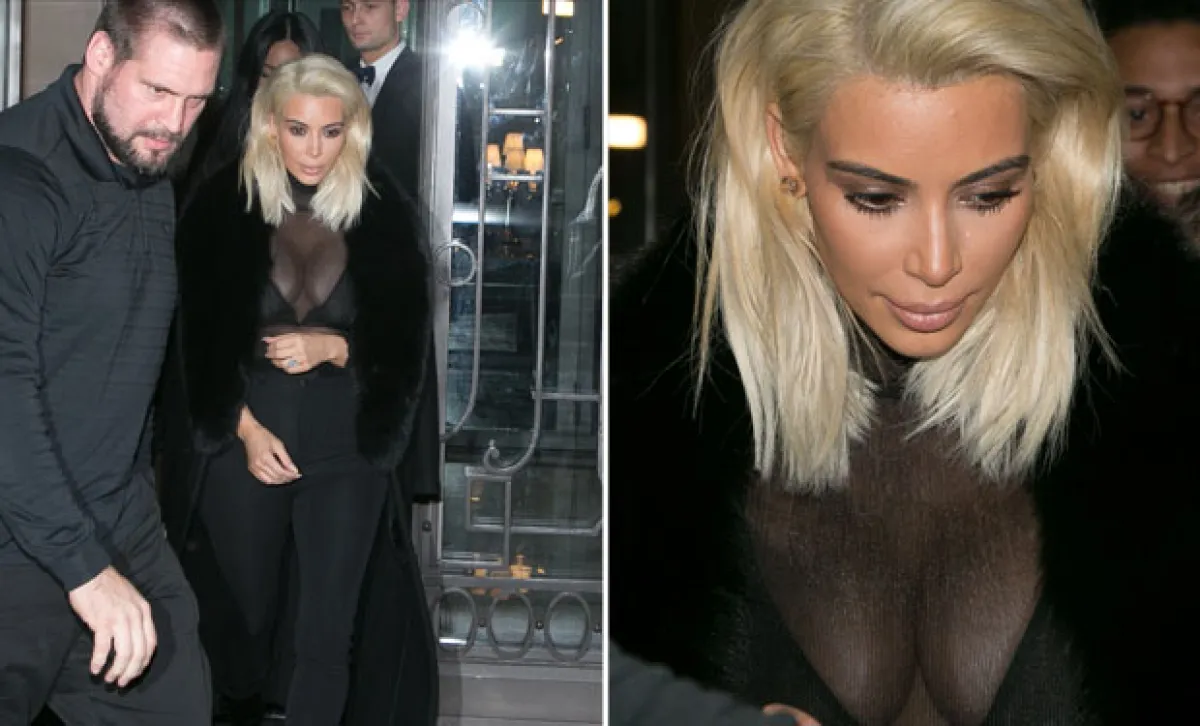 El escote es algo que a la esposa de Kanye le encanta mostrar.