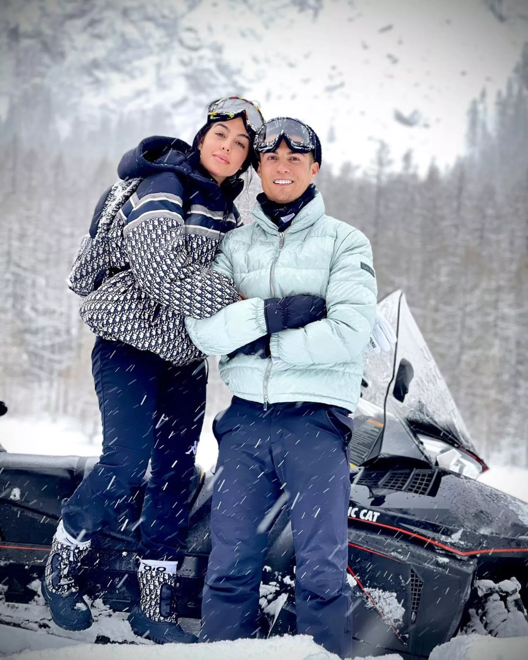 Georgina Rodríguez y Cristiano Ronaldo.