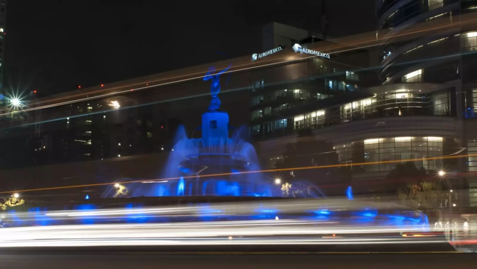 mexico, diabetes, azul, luces, edificios