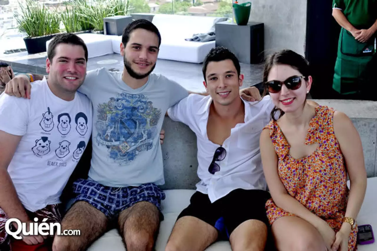 José Manuel Sedano, Omar Cruz, Javier Martínez y Cristina Guajardo