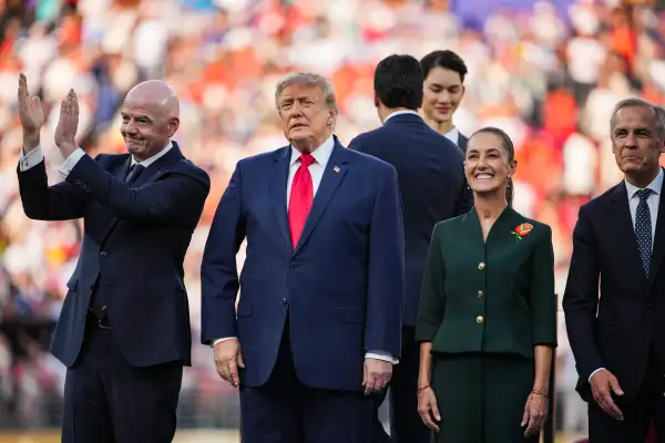 President Trump And First Lady Attend FIFA World Cup Final In New Jersey