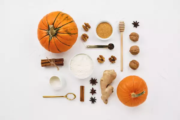 Ingredientes del pumpkin spice latte. 