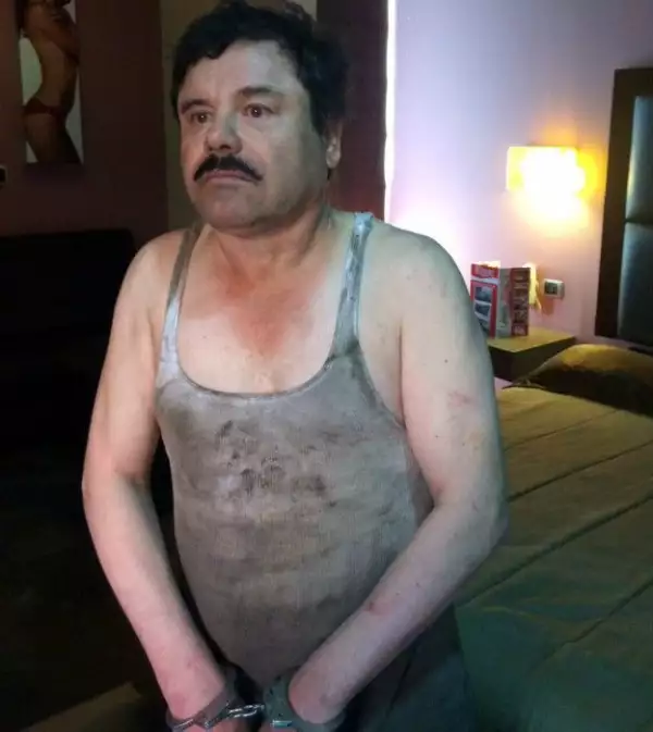 El Chapo detenido.