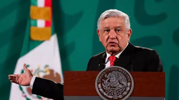 Andrés Manuel López Obrador durante el informe de El Pulso de la Salud