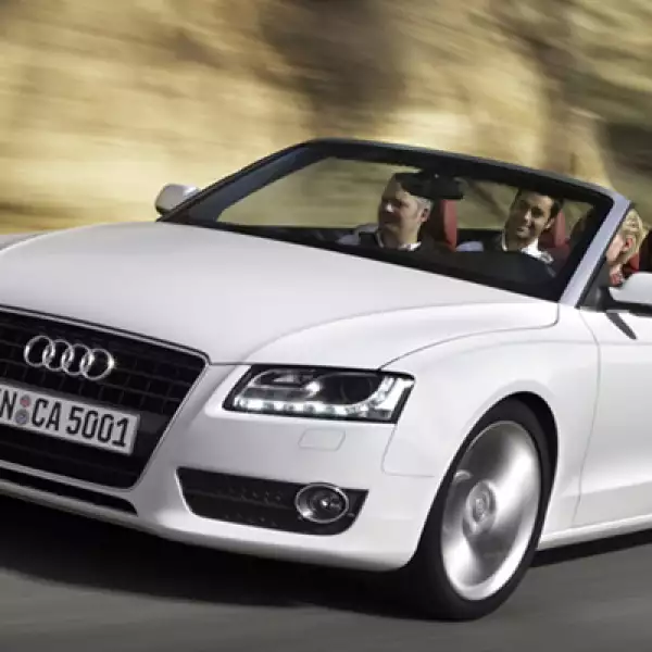 Entre los festejos de Audi por sus 100 años Audi introducirá nuevos modelos al mercado mexicano: el Audi R8, A5 Cabriolet, Audi S4 y la SUV Q7. En la foto, el A5 Cabriolet, ahora con 211 caballos de fuerza y 7 velocidades.