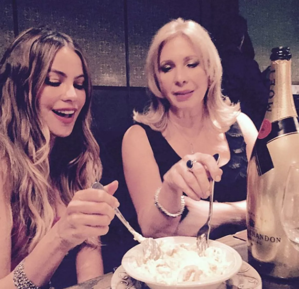 Toda su familia estuvo presente.