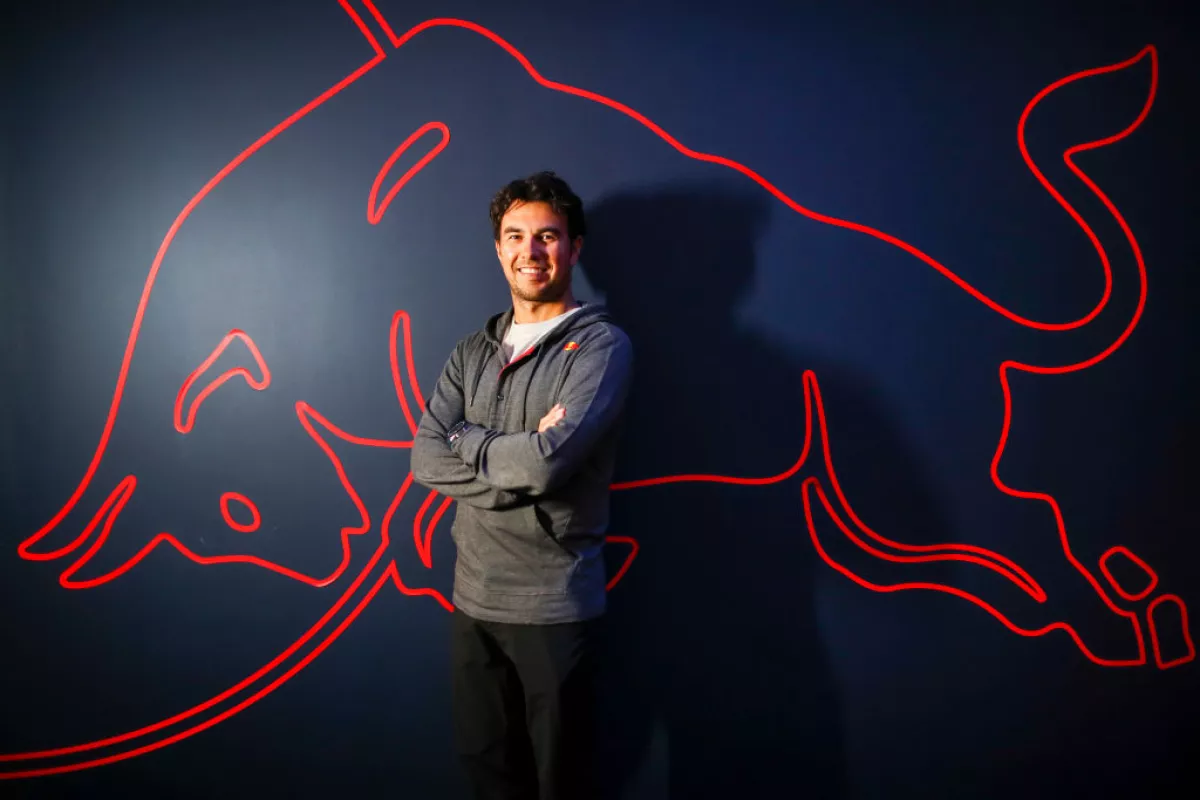 Sergio Perez Visits Red Bull Racing Factory