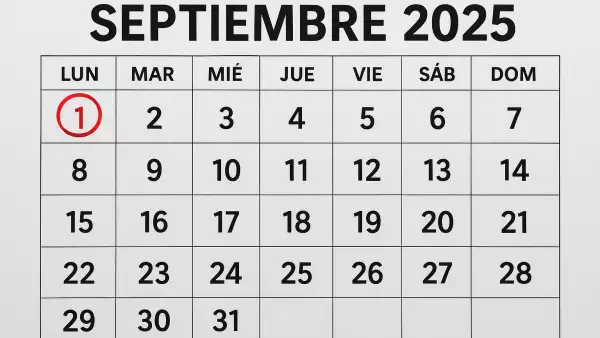 ¿El lunes 1 de septiembre es feriado?