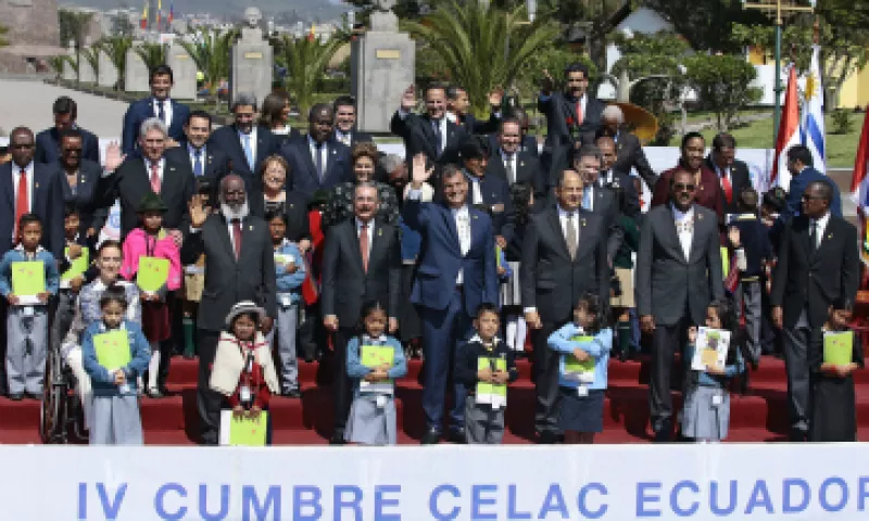 Los mandatarios y representantes de los 33 países miembro se reúnen en Ecuador. (Foto: AFP)