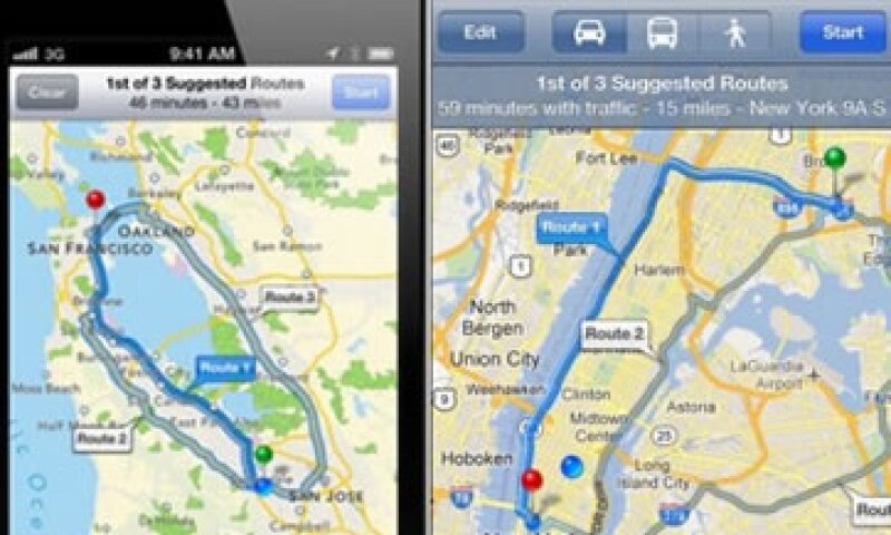 La aplicación de Google Maps podrá descargarse gratis en el nuevo iPhone, pero ahora incluirá publicidad. (Foto: Cortesía Fortune)