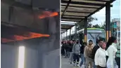 Personal del Metro revisa las instalaciones eléctricas y de fibra óptica de la Línea 9 para verificar las condiciones de operación.