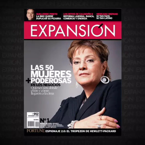 Debuta el ranking ‘Las 50 mujeres más poderosas’. Luego de ‘Las 500’ de Expansión, éste fue el número más vendido ese año, cuya portada ocupó la VP de compras de Walmart, María Victoria.  María Asunción Aramburuzabala encabezaba el ranking.