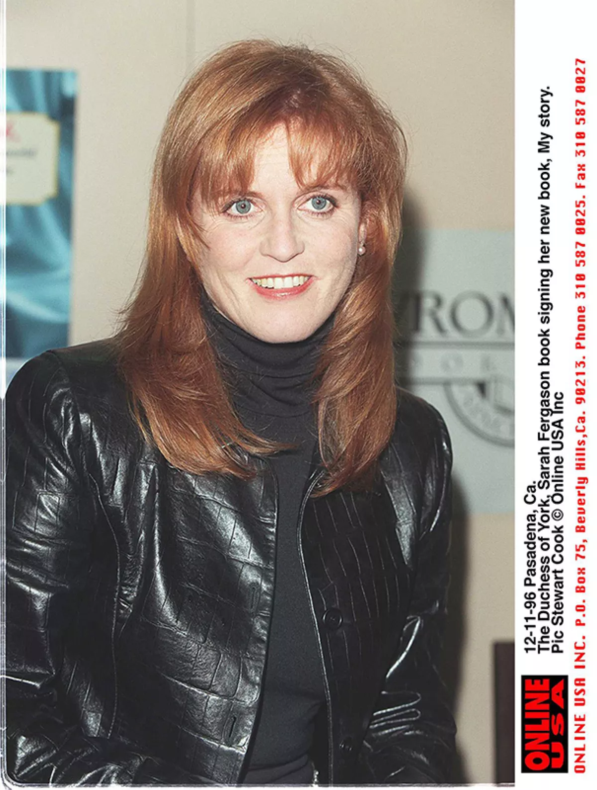 12-11-96 Pasadena, Ca. The Duchess of York, Sarah Fergason at the launch of her book, My story.