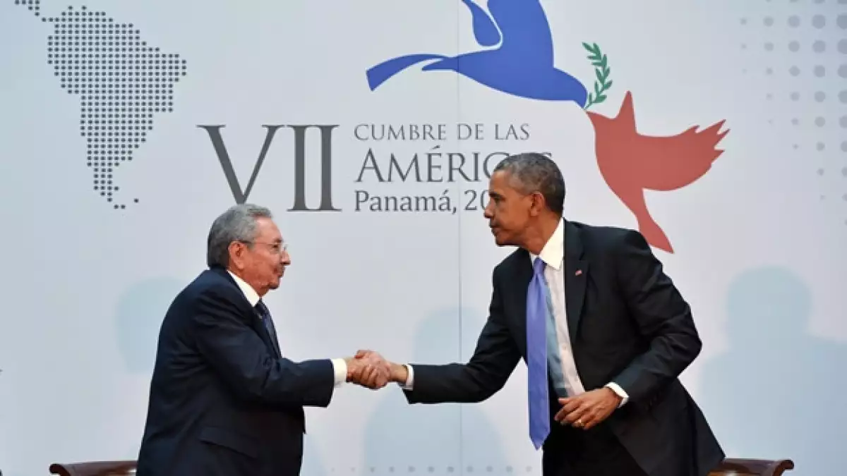 El presidente Castro y Obama se reunieron en Panamá