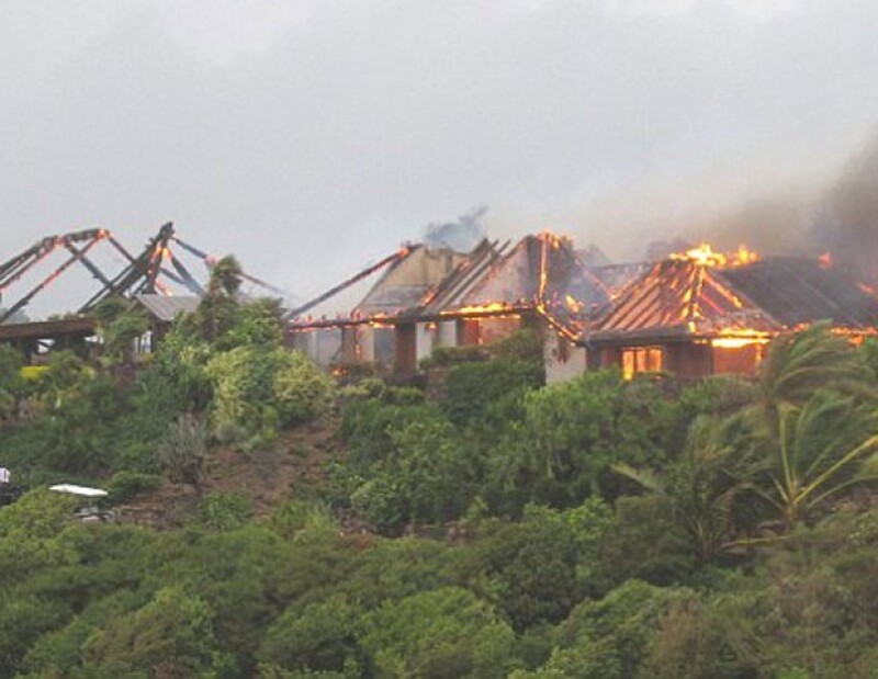 La mansión de Richard Branson se incendió y entre los huéspedes estaba la actriz Kate Winslet.