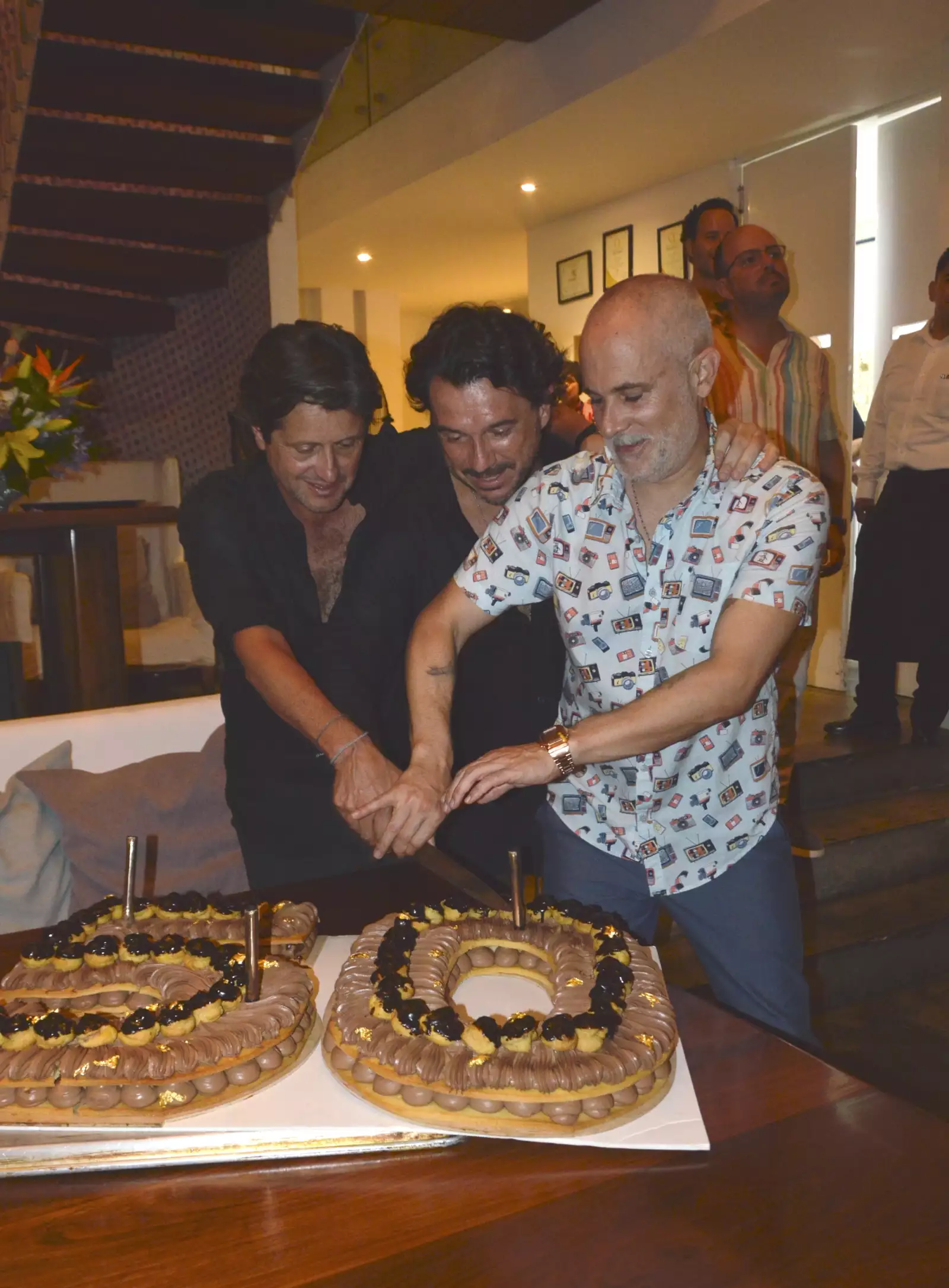 Geoffrey Fernández, Rolly Pavia y Arturo Navarro 