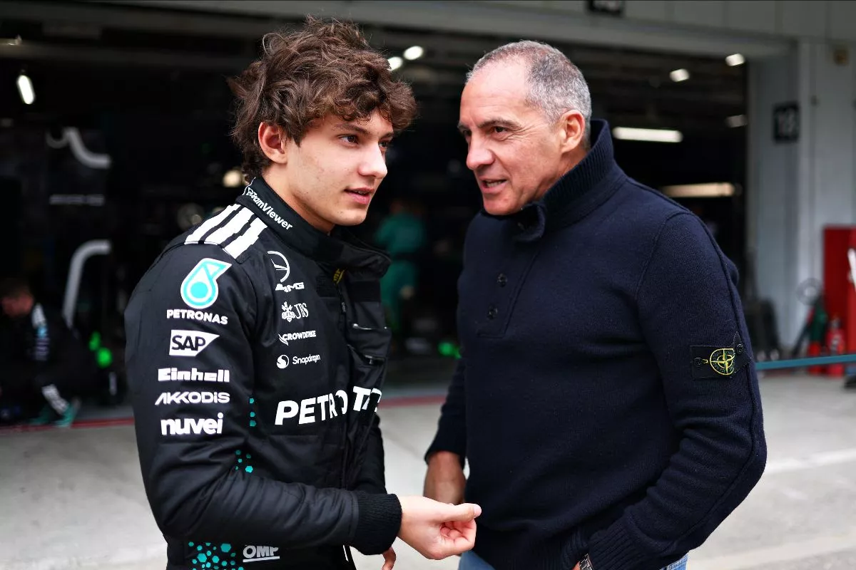 kimi antonelli y su padre