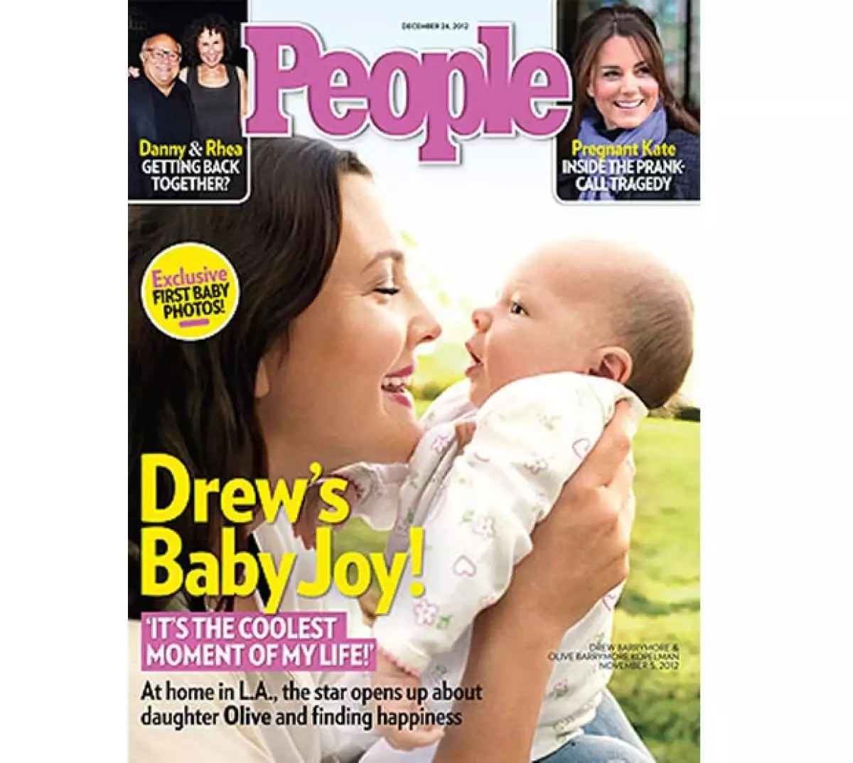 La actriz debutó como mamá hace dos meses y finalmente decidió que el mundo conociera a su hija en la portada de People.