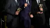 Estos tres galanes, Ben Affleck, George Clooney y Grant Heslov, no podían a la celebración posterior a la ceremonia de entrega.
