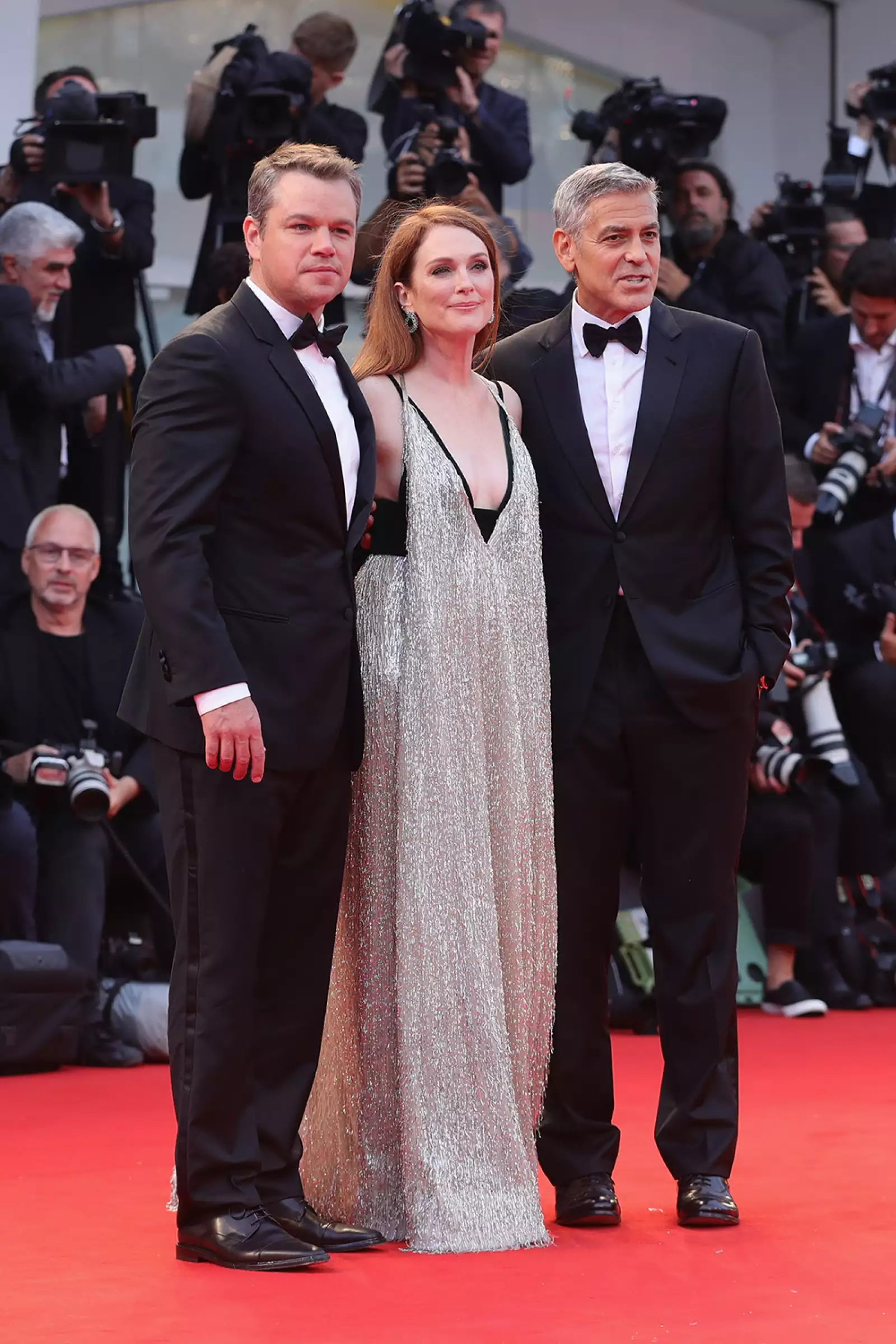 Matt Damon, Julianne Moore y George Clooney