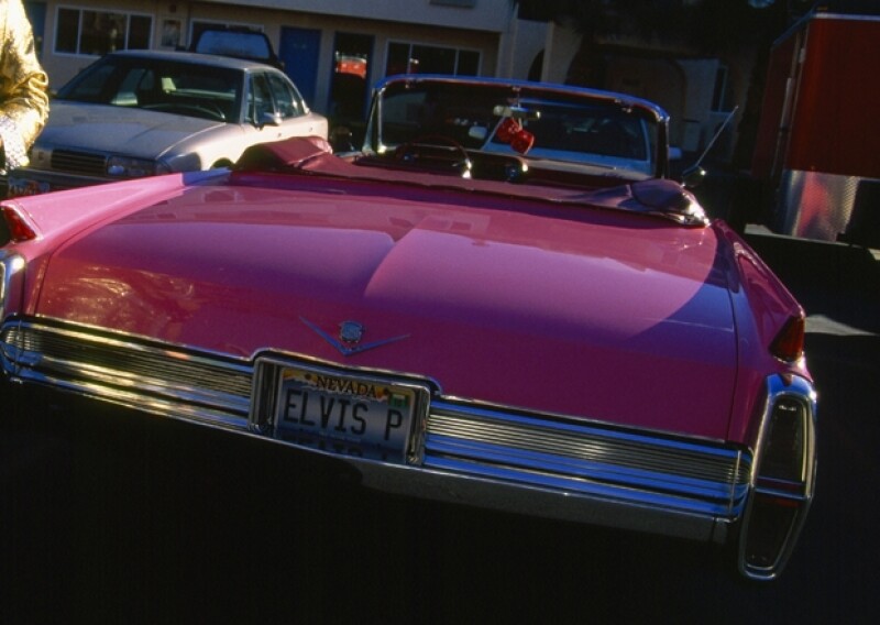 Este Cadillac rosa perteneció a Elvis Presley.