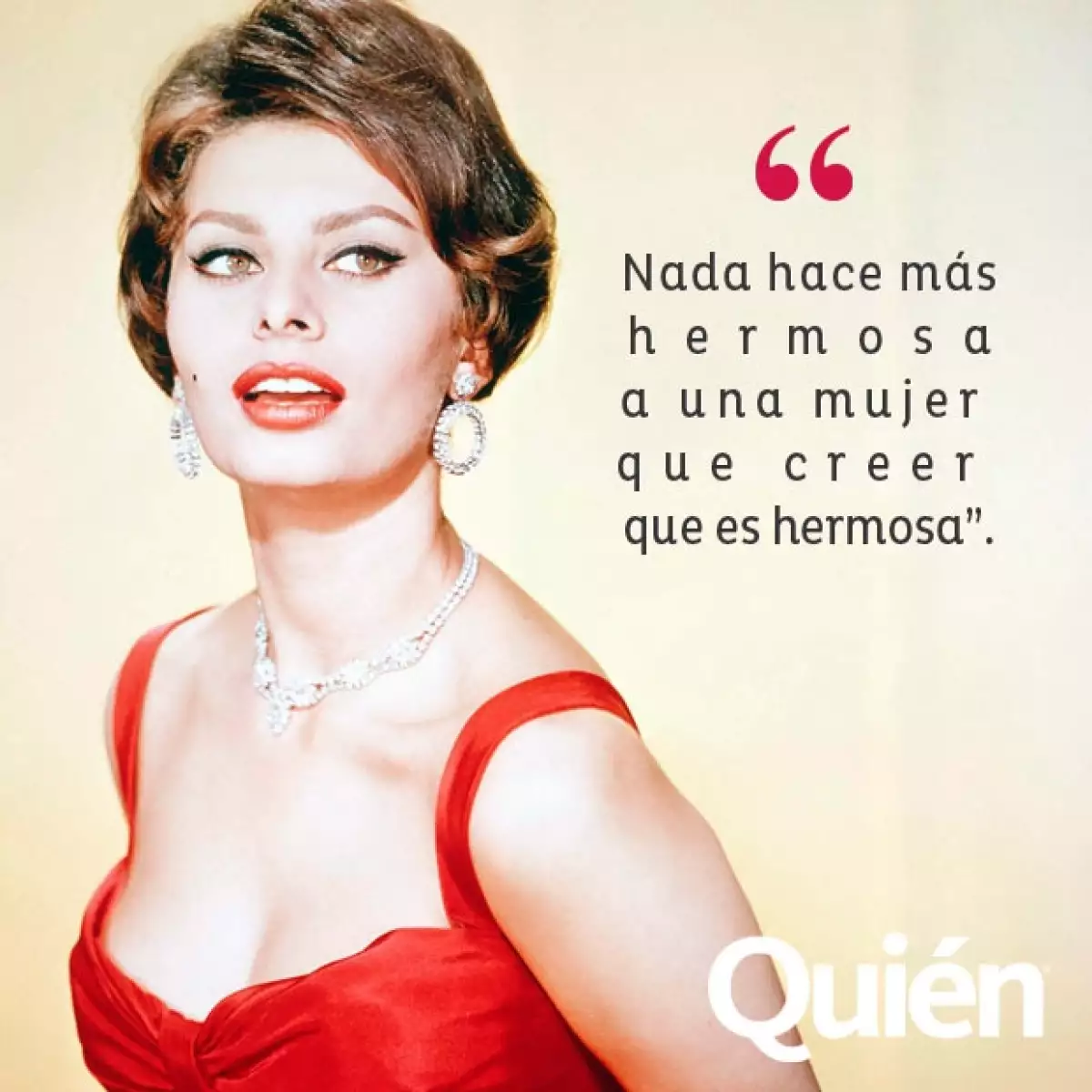 Sophia Loren.