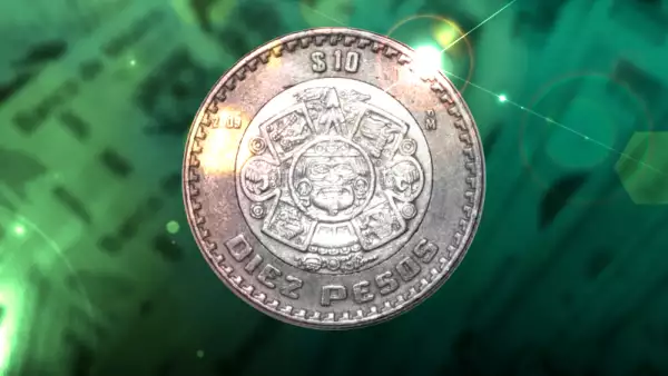 Ten mexican peso coin