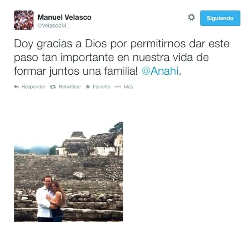El gobernador de Chiapas también compartió en Twitter su sentir tras haberle dado el anillo a la actriz y cantante hace unos días.