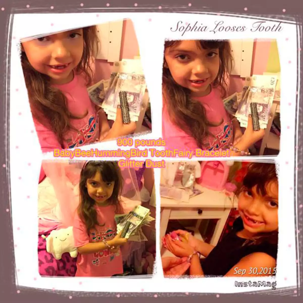 Esta no es la primera vez que Farrah hace algo así con su hija, pues anteriormente también le había regalado fajos de billetes.