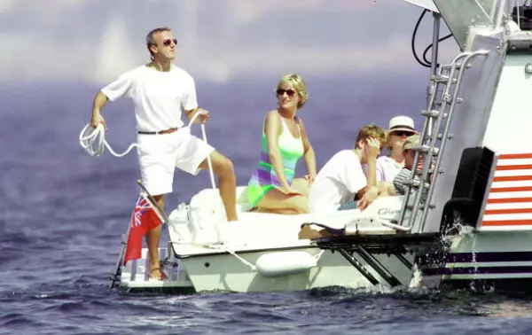 Dodi Al Fayed y la princesa Diana