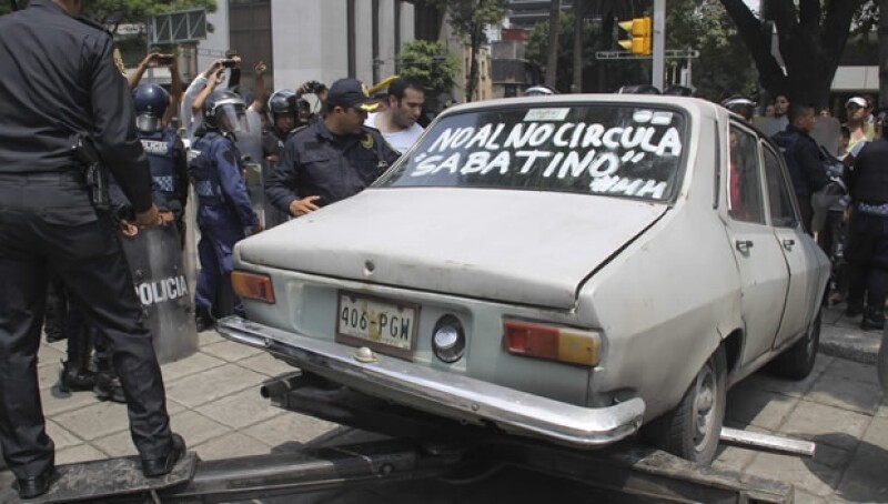 Protestas Hoy no circula
