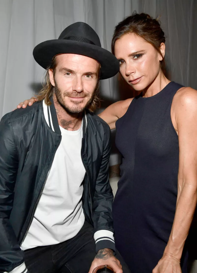 David and Victoria Beckham and Eva Longoria Host The Grand Opening of the New Ken Paves Salon