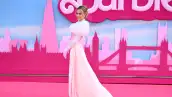 Margot Robbie en la presentación de Barbie en Londres.