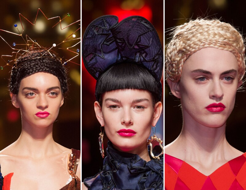 Schiaparelli se lució con creatividad y vanguardia en todos los looks.