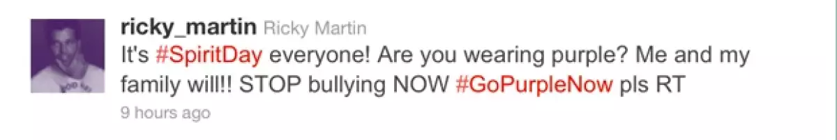 El cantante puertorriqueño pintó de morado su fotografía de perfil de Twitter, como apoyo a la comunidad LGBT.